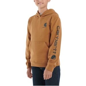 Carhartt Teen Tan Hoodie with Logo